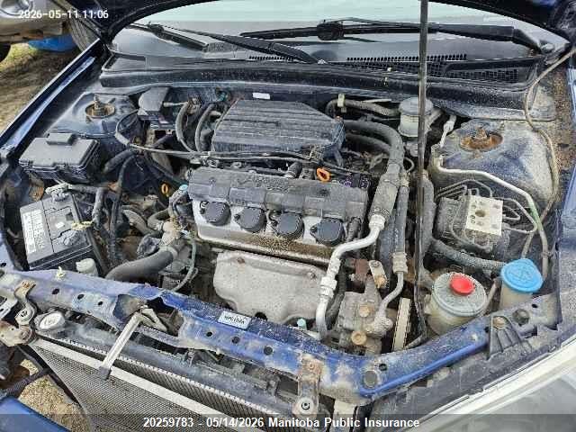20259783 :رقم المزاد ، 2HGES16874H927857 vin ، 2004 Honda Civic Si مزاد بيع