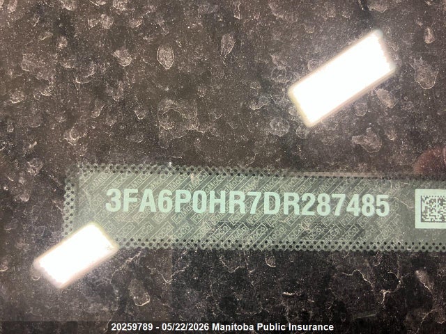 Aukcja sprzedaży 2013 Ford Fusion Se, vin: 3FA6P0HR7DR287485, numer aukcji: 20259789