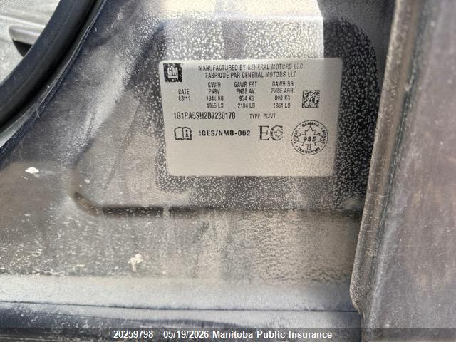 Aukcja sprzedaży 2011 Chevrolet Cruze Ls, vin: 1G1PA5SH2B7230170, numer aukcji: 20259798