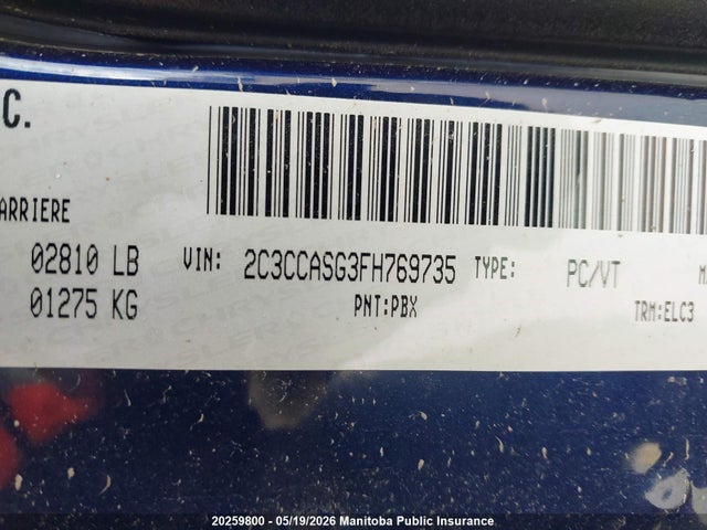 2C3CCASG3FH769735 Chrysler 300C