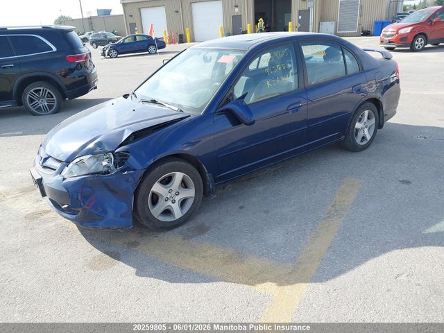 20259805 :رقم المزاد ، 2HGES16804H913881 vin ، 2004 Honda Civic Si Si مزاد بيع