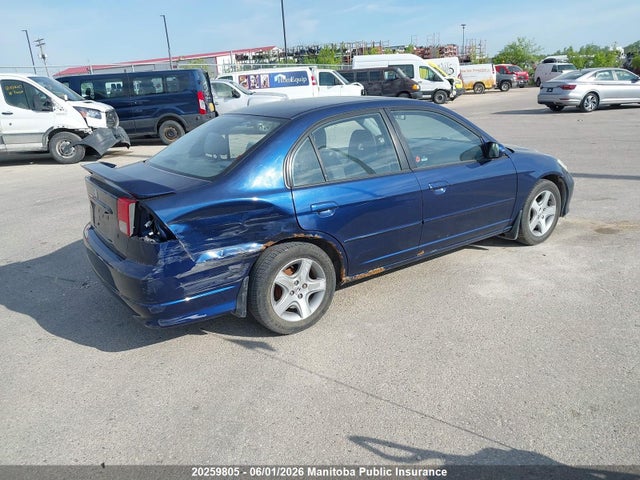 20259805 :رقم المزاد ، 2HGES16804H913881 vin ، 2004 Honda Civic Si Si مزاد بيع