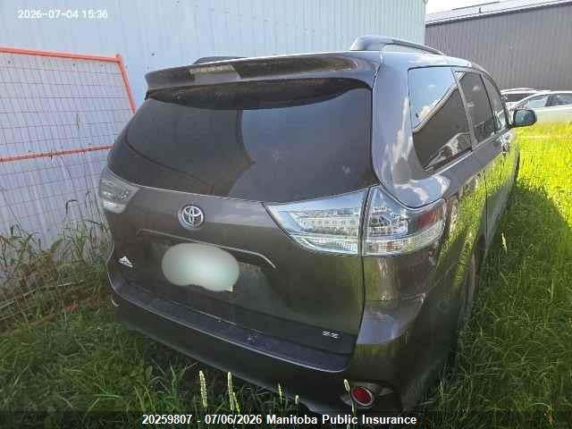 2012 Toyota Sienna Se V6 მანქანა იყიდება აუქციონზე, vin: 5TDXK3DC9CS221645, აუქციონის ნომერი: 20259807