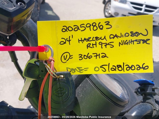 2024 Harley Davidson Rh975 Nightster მანქანა იყიდება აუქციონზე, vin: 5HD1ZH134RB306712, აუქციონის ნომერი: 20259863