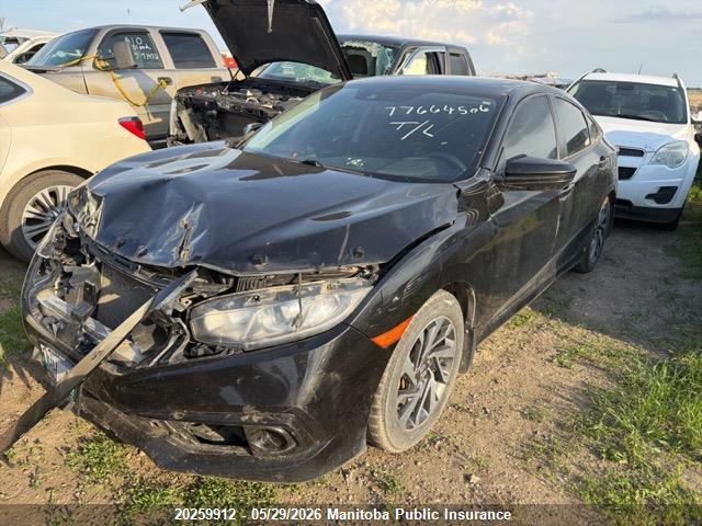 20259912 :رقم المزاد ، 2HGFC2F88JH022756 vin ، 2018 Honda Civic Ex مزاد بيع