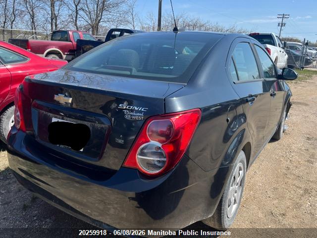 Продаж на аукціоні авто 2015 Chevrolet Sonic Ls, vin: 1G1JA5SHXF4214831, номер лоту: 20259918
