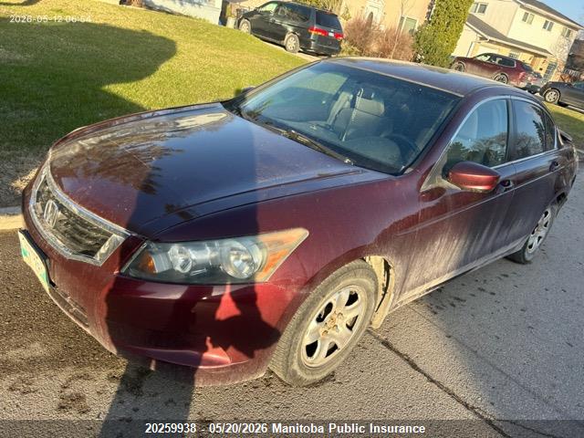 Aukcja sprzedaży 2008 Honda Accord Lx, vin: 1HGCP26358A811936, numer aukcji: 20259938