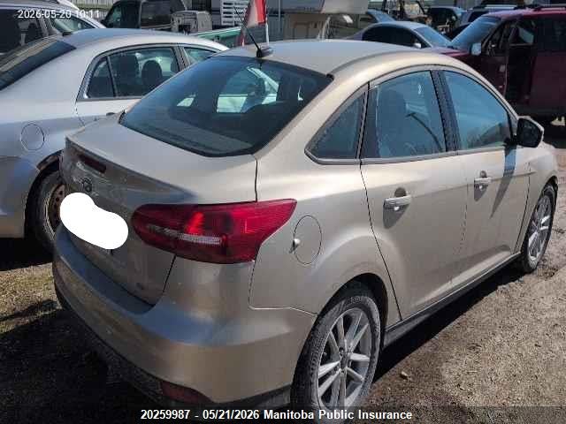 Aukcja sprzedaży 2017 Ford Focus S, vin: 1FADP3F24HL207451, numer aukcji: 20259987