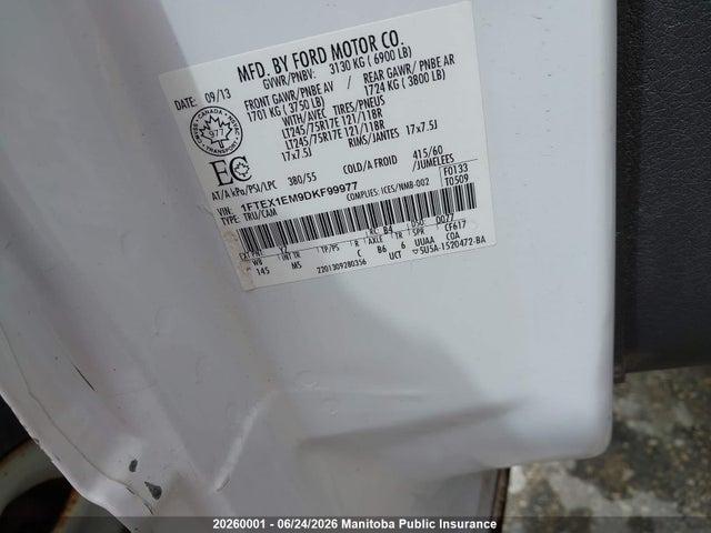 2013 Ford F150 Super Cab მანქანა იყიდება აუქციონზე, vin: 1FTEX1EM9DKF99977, აუქციონის ნომერი: 20260001