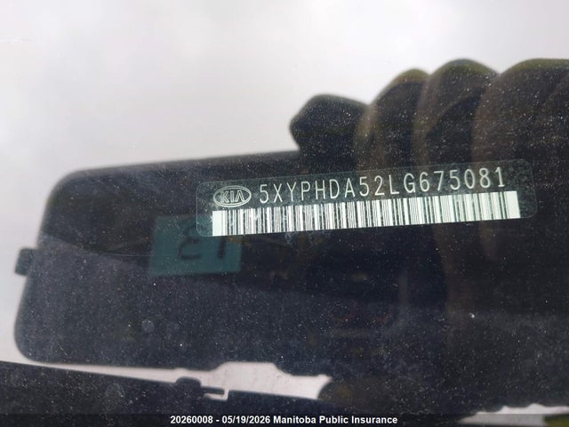 5XYPHDA52LG675081 KIA Sorento Ex V6
