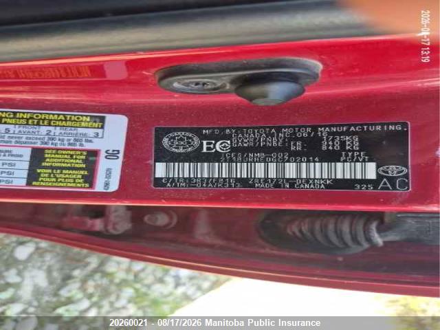 Toyota COROLLA CE 2016 2T1BURHE0GC702014 Image 9