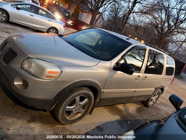 20260030 :رقم المزاد ، 1GMDV03129D103252 vin ، 2009 Pontiac Montana Sv6 Ext مزاد بيع