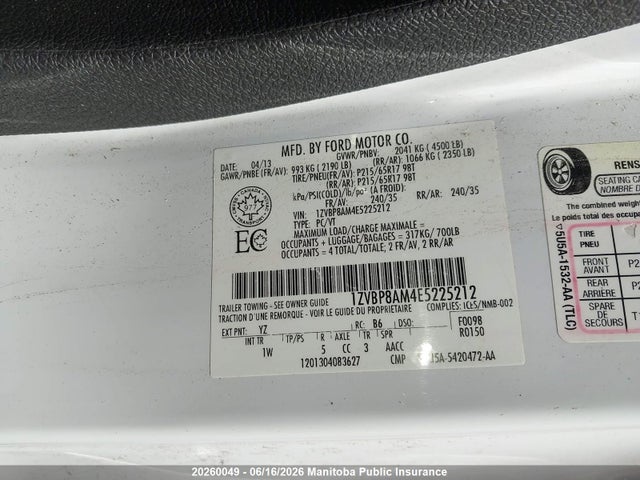 Ford Mustang 2014 1ZVBP8AM4E5225212 Image 8