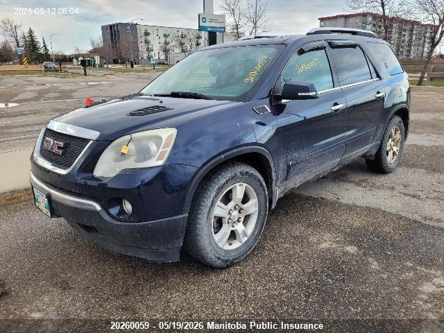 20260059 :رقم المزاد ، 1GKEV23DX9J210652 vin ، 2009 Gmc Acadia Slt مزاد بيع