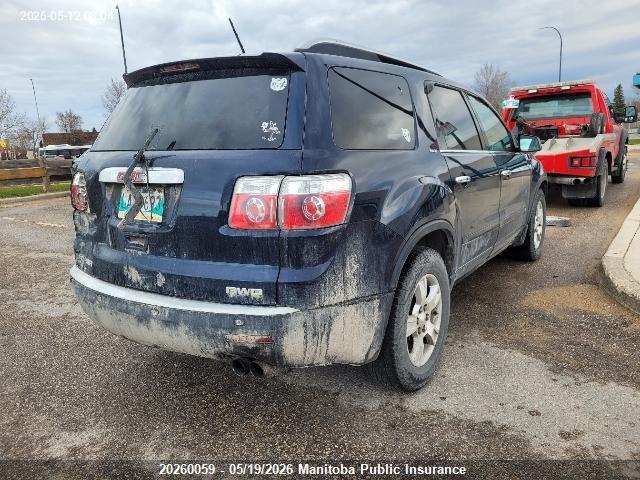 20260059 :رقم المزاد ، 1GKEV23DX9J210652 vin ، 2009 Gmc Acadia Slt مزاد بيع