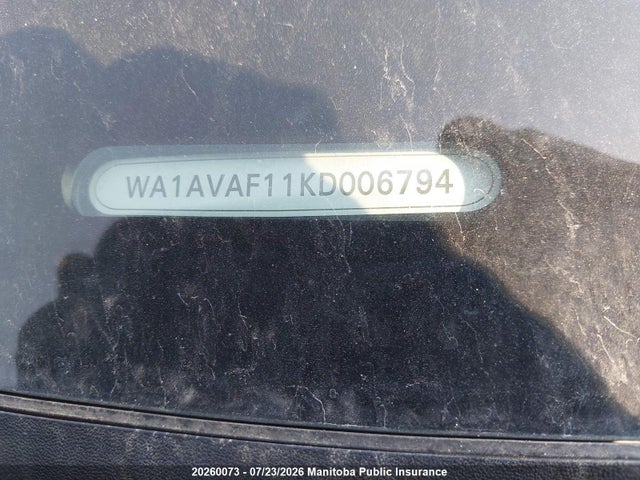 Aukcja sprzedaży 2019 Audi Q8 Progressiv, vin: WA1AVAF11KD006794, numer aukcji: 20260073