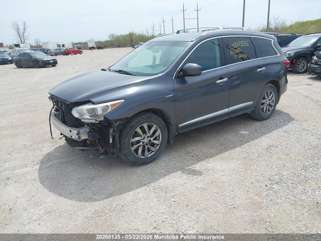 2014 Infiniti Qx60 Hybrid მანქანა იყიდება აუქციონზე, vin: 5N1CL0MM2EC516542, აუქციონის ნომერი: 20260135