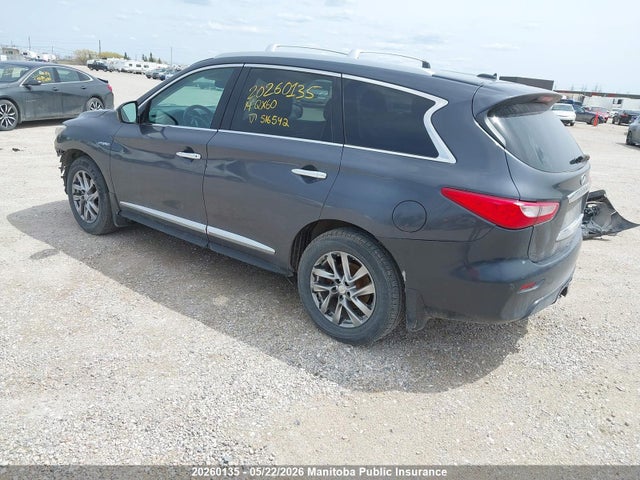 2014 Infiniti Qx60 Hybrid მანქანა იყიდება აუქციონზე, vin: 5N1CL0MM2EC516542, აუქციონის ნომერი: 20260135