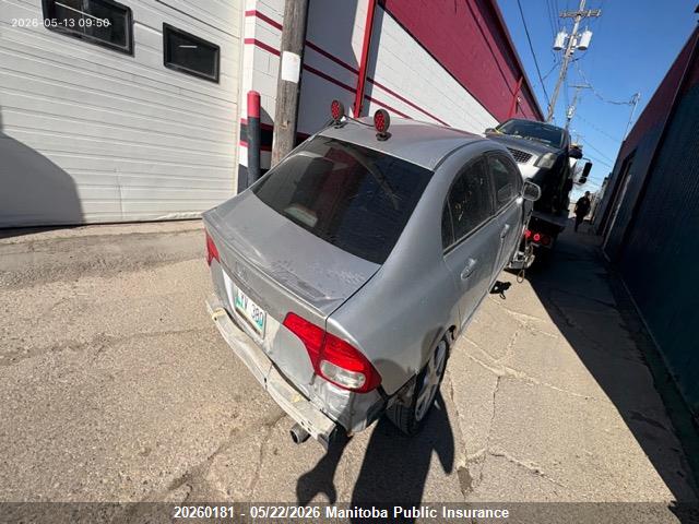 Aukcja sprzedaży 2009 Honda Civic Sport, vin: 2HGFA16689H111141, numer aukcji: 20260181