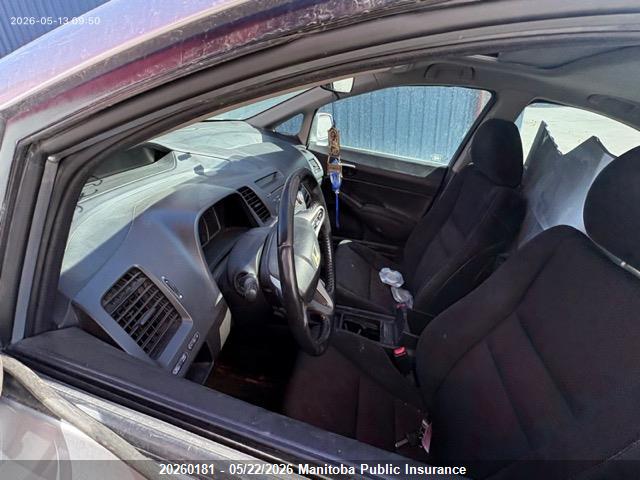 Aukcja sprzedaży 2009 Honda Civic Sport, vin: 2HGFA16689H111141, numer aukcji: 20260181