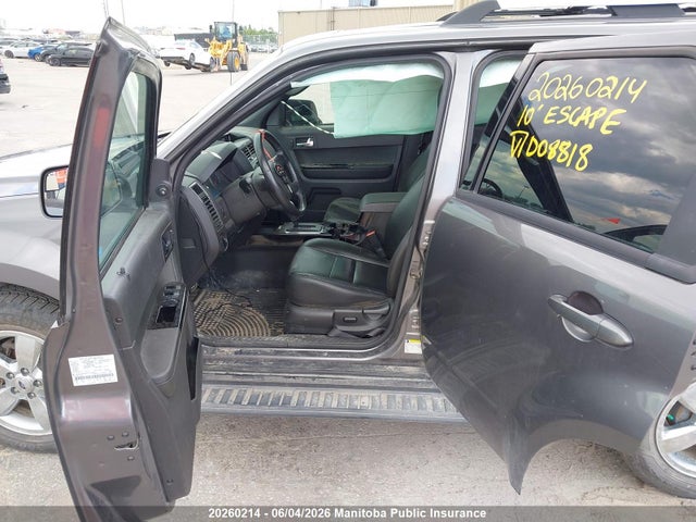 Auction sale of the 2010 Ford Escape Limited V6, vin: 1FMCU9EG4AKD08818, lot number: 20260214