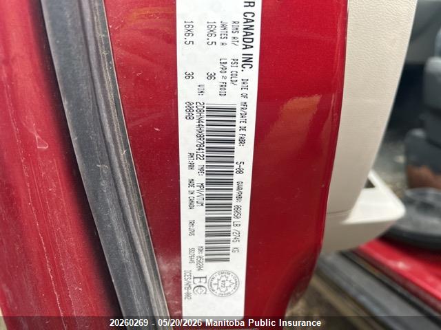 Aukcja sprzedaży 2008 Dodge Grand Caravan Se, vin: 2D8HN44HX8R784122, numer aukcji: 20260269
