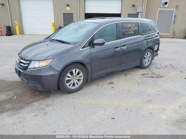 2015 Honda Odyssey Ex-l მანქანა იყიდება აუქციონზე, vin: 5FNRL5H65FB501951, აუქციონის ნომერი: 20260309