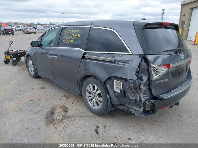 2015 Honda Odyssey Ex-l მანქანა იყიდება აუქციონზე, vin: 5FNRL5H65FB501951, აუქციონის ნომერი: 20260309
