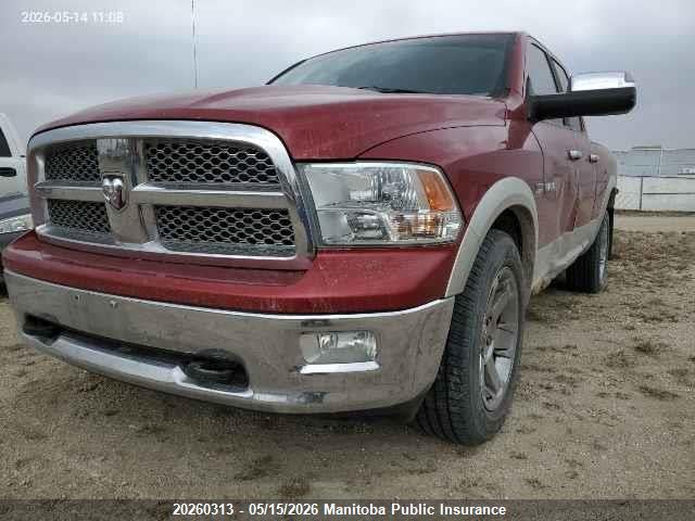 2010 Dodge Ram 1500 Laramie Quad Cab მანქანა იყიდება აუქციონზე, vin: 1D7RV1GTXAS190593, აუქციონის ნომერი: 20260313