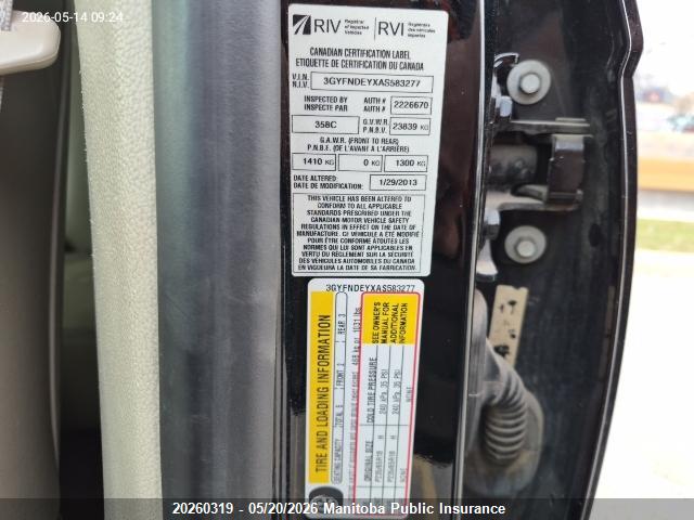 Aukcja sprzedaży 2010 Cadillac Srx V6, vin: 3GYFNDEYXAS583277, numer aukcji: 20260319