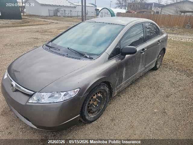 20260326 :رقم المزاد ، 2HGFA15258H125916 vin ، 2008 Honda Civic Dx-a مزاد بيع