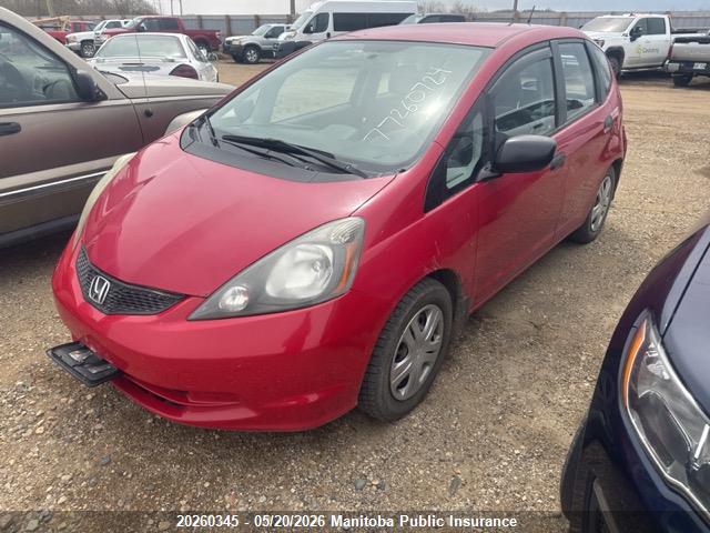 20260345 :رقم المزاد ، JHMGE88209S800950 vin ، 2009 Honda Fit Lx مزاد بيع