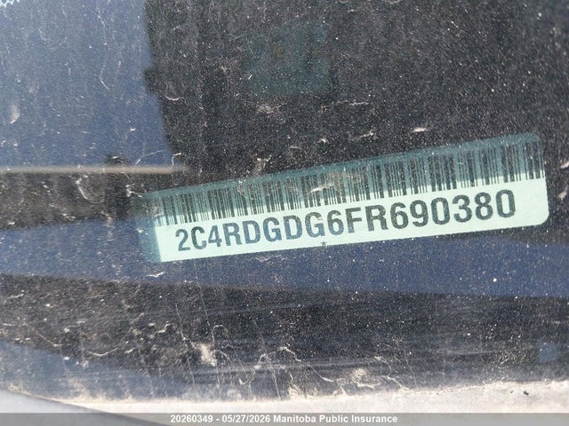 Aukcja sprzedaży 2015 Dodge Grand Caravan Crew, vin: 2C4RDGDG6FR690380, numer aukcji: 20260349