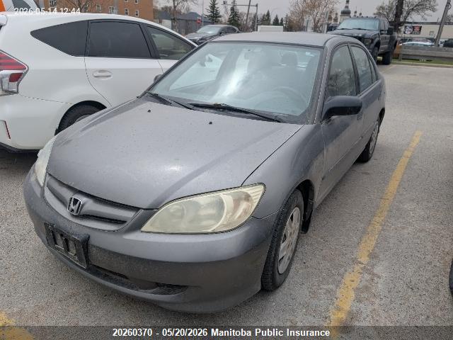 20260370 :رقم المزاد ، 2HGES16334H930839 vin ، 2004 Honda Civic Dx مزاد بيع