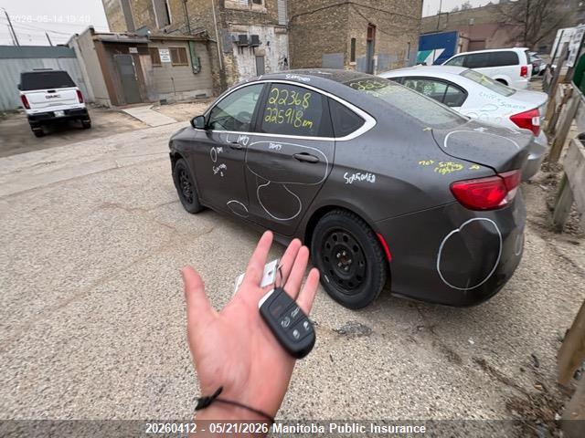 20260412 :رقم المزاد ، 1C3CCCFB2FN622534 vin ، 2015 Chrysler 200 Lx مزاد بيع