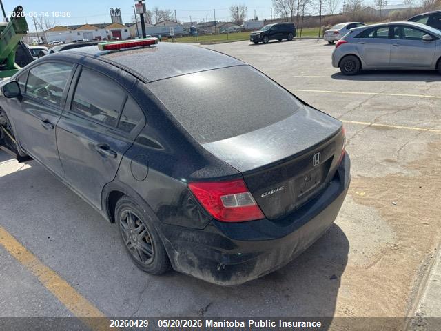 20260429 :رقم المزاد ، 2HGFB2F41CH024609 vin ، 2012 Honda Civic Lx مزاد بيع