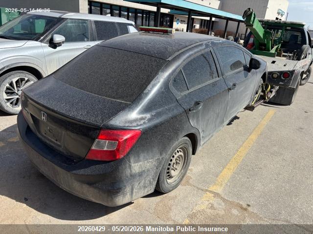 20260429 :رقم المزاد ، 2HGFB2F41CH024609 vin ، 2012 Honda Civic Lx مزاد بيع