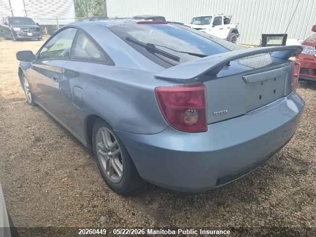 2003 Toyota Celica Gt მანქანა იყიდება აუქციონზე, vin: JTDDR32T230166363, აუქციონის ნომერი: 20260449