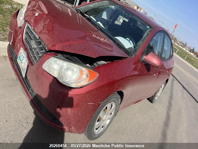 20260454 :رقم المزاد ، KMHDT45D99U814287 vin ، 2009 Hyundai Elantra L مزاد بيع