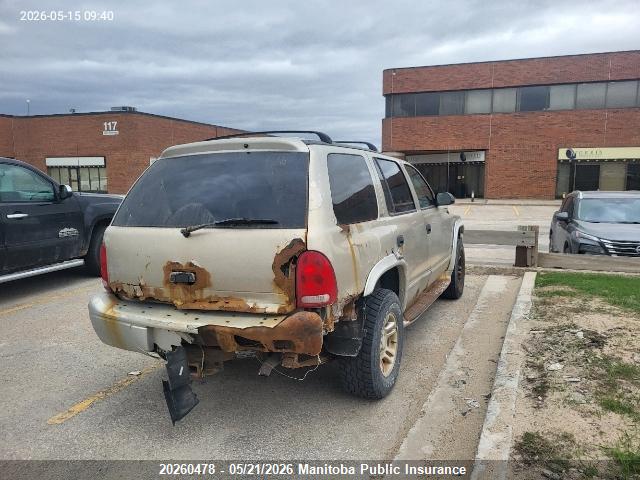 Продаж на аукціоні авто 2002 Dodge Durango Slt Plus, vin: 1B4HS58N82F114092, номер лоту: 20260478
