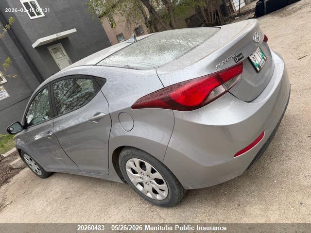 Продаж на аукціоні авто 2015 Hyundai Elantra Gl, vin: 5NPDH4AE0FH626042, номер лоту: 20260483
