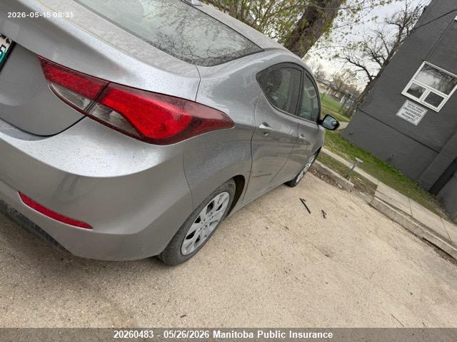 Продаж на аукціоні авто 2015 Hyundai Elantra Gl, vin: 5NPDH4AE0FH626042, номер лоту: 20260483