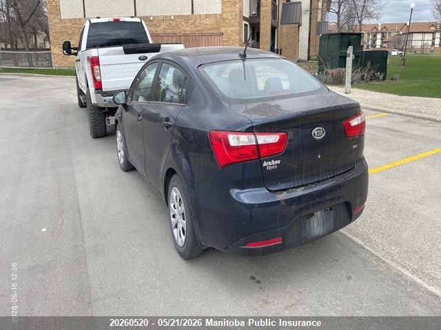 2012 Kia Rio Lx მანქანა იყიდება აუქციონზე, vin: KNADM4A37C6048423, აუქციონის ნომერი: 20260520
