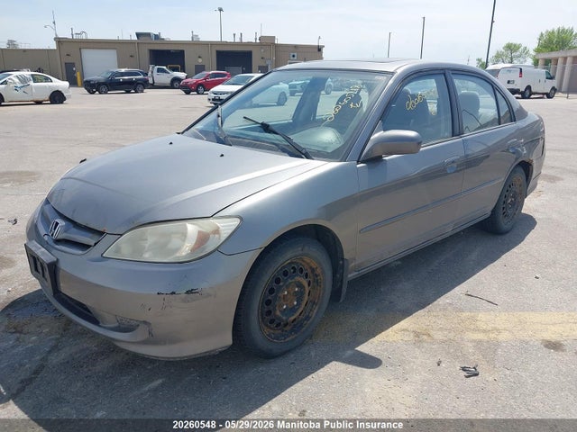 2005 Honda Civic Lx მანქანა იყიდება აუქციონზე, vin: 2HGES156X5H047818, აუქციონის ნომერი: 20260548