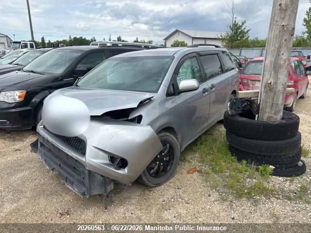 20260563 :رقم المزاد ، 5TDZK3DC6CS216265 vin ، 2012 Toyota Sienna Ce V6 مزاد بيع