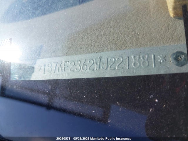 Auction sale of the 1998 Dodge Ram 2500 Quad Cab, vin: 1B7KF2362WJ221881, lot number: 20260578