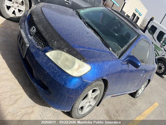 Aukcja sprzedaży 2005 Honda Civic Si-g, vin: 1HGEM22935L810151, numer aukcji: 20260611