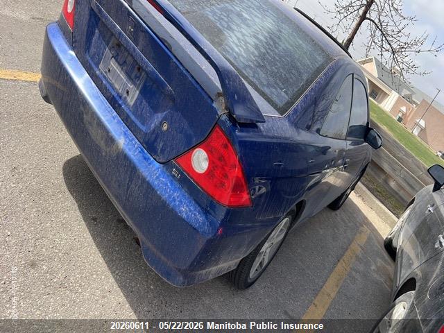 Aukcja sprzedaży 2005 Honda Civic Si-g, vin: 1HGEM22935L810151, numer aukcji: 20260611