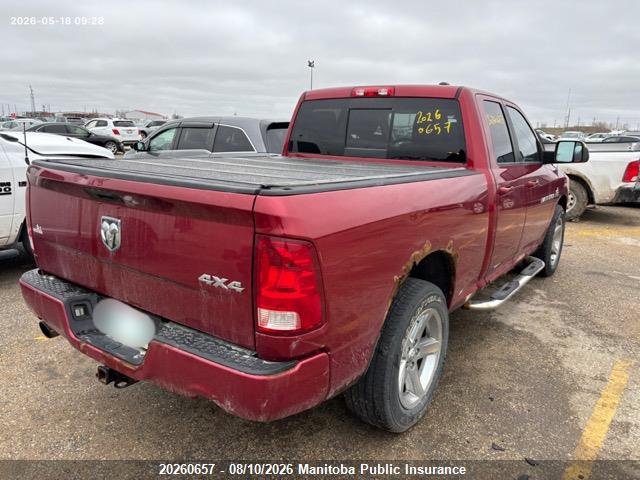 Aukcja sprzedaży 2012 Dodge Ram 1500 Sport Quad Cab, vin: 1C6RD7HT5CS134716, numer aukcji: 20260657