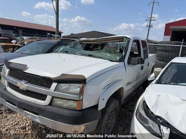 2004 Chevrolet Silverado 2500 Hd Crew Cab მანქანა იყიდება აუქციონზე, vin: 1GCHK23134F141984, აუქციონის ნომერი: 20260738